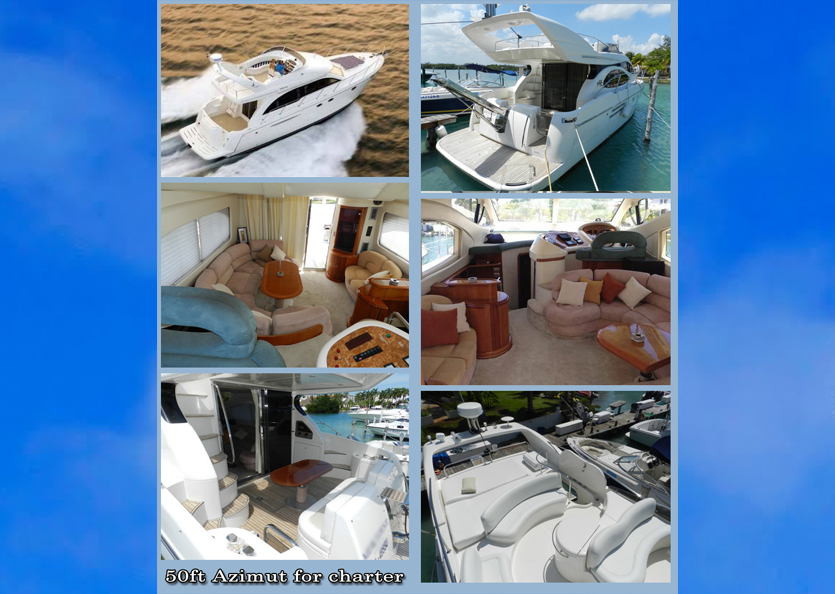 50ft Azimut Charter Cayman islands